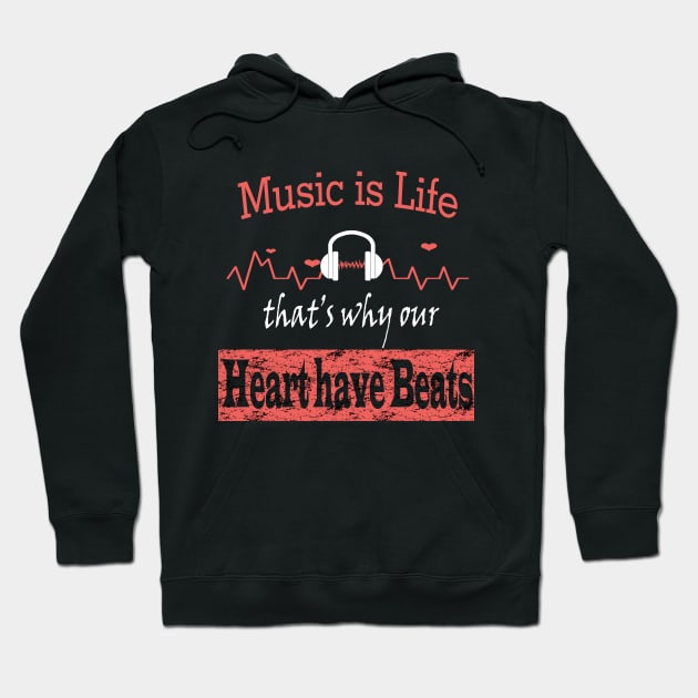 music is life Hoodie by khalid12